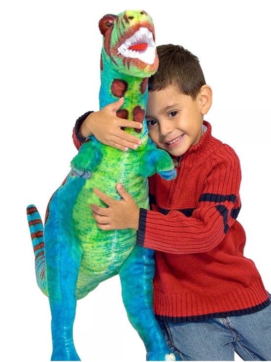 Melissa & Doug Other - Melissa & Doug Multicolor Plush Dinosaur - Green/Blue/Red Accents